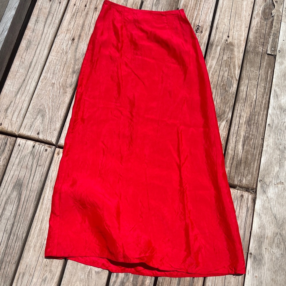 Vintage Jessica McClintock gunne sax red skirt